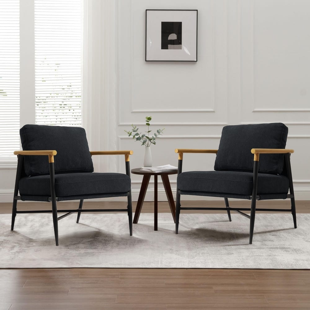 2 Set Upholstered Accent chair Club Chair for Living Room