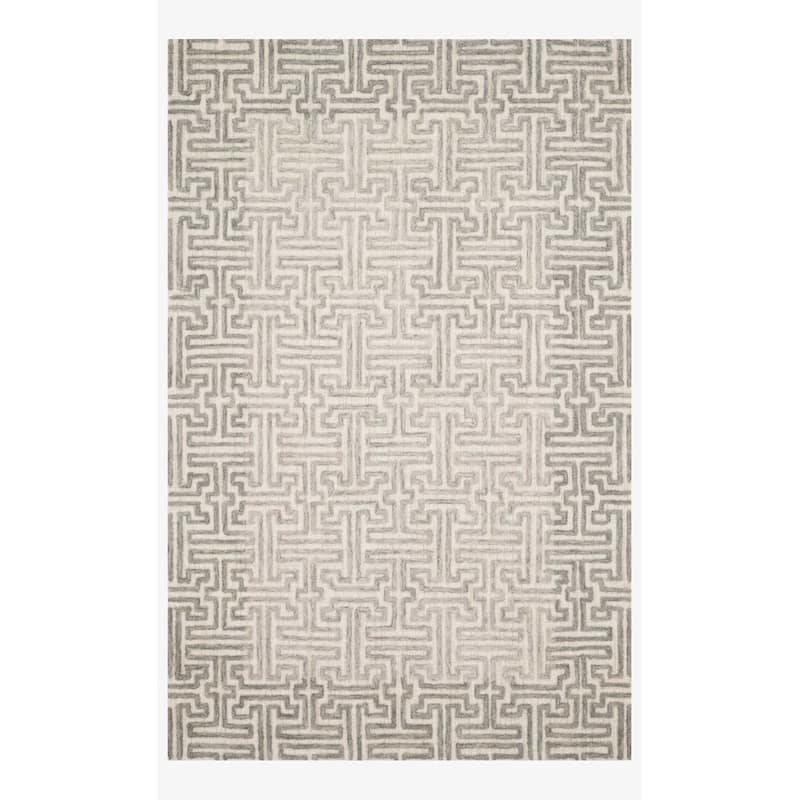 Alexander Home Kanarra HandTufted Greek Modern Wool Area Rug On Sale