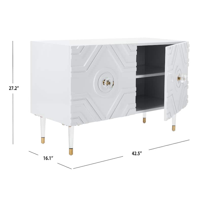 SAFAVIEH Couture Lillie Diamond Sideboard - 42.5" W x 16.1" L x 27.2" H - 43Wx16Dx27H