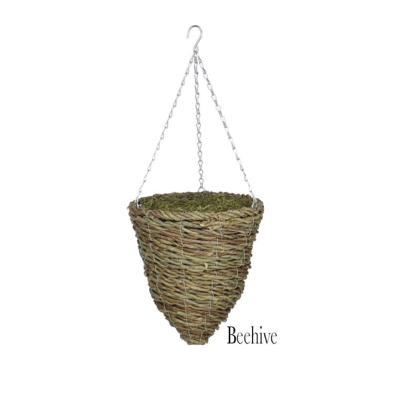 Faux Pink Azalea Hanging Basket