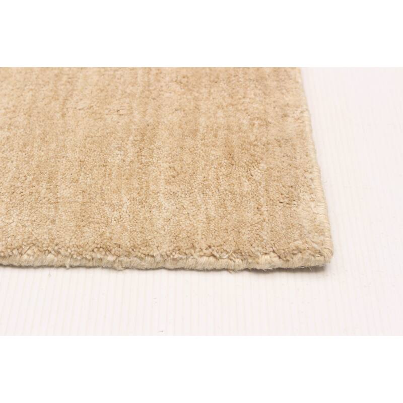 ECARPETGALLERY Hand-knotted Kashkuli Gabbeh Beige Wool Rug - 2'7 x 10'0