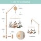 preview thumbnail 5 of 3, The Peanutshell Wooden Crib Mobile Set with Arm, Music Box and Safari Serenity Baby Mobile