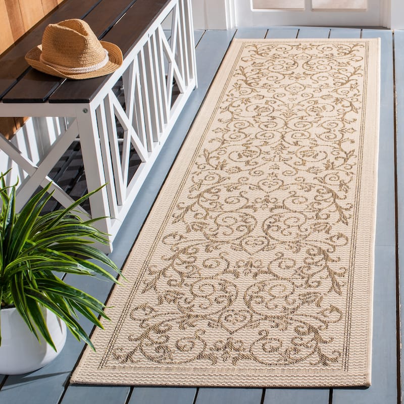 SAFAVIEH Courtyard Miljeta Indoor/ Outdoor Waterproof Patio Backyard Rug