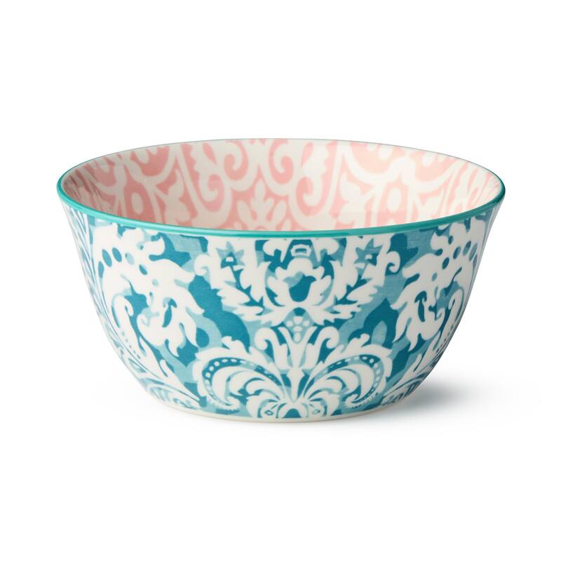 Certified International Pavillion 6" All Purpose 18 oz. Bowls, Set of 6 Assorted Designs - 6.00"L x 6.00"W x 3.00"H