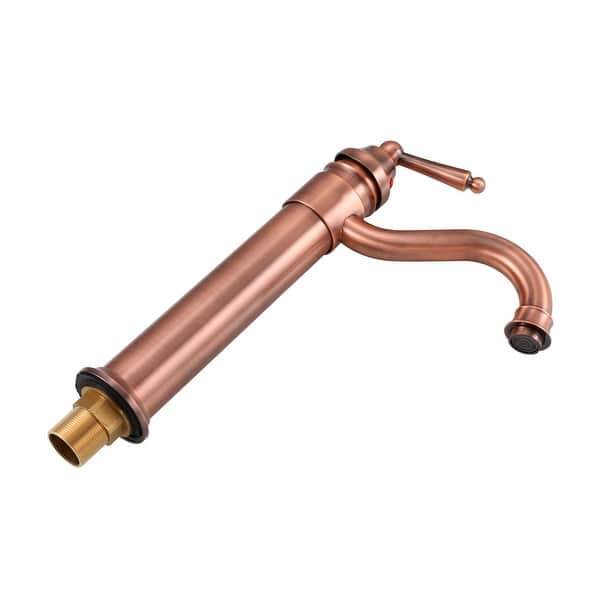 Shop Antique Copper Bathroom Faucet Single Handle 11 3 4 Tall Renovator S Supply Overstock 12555059