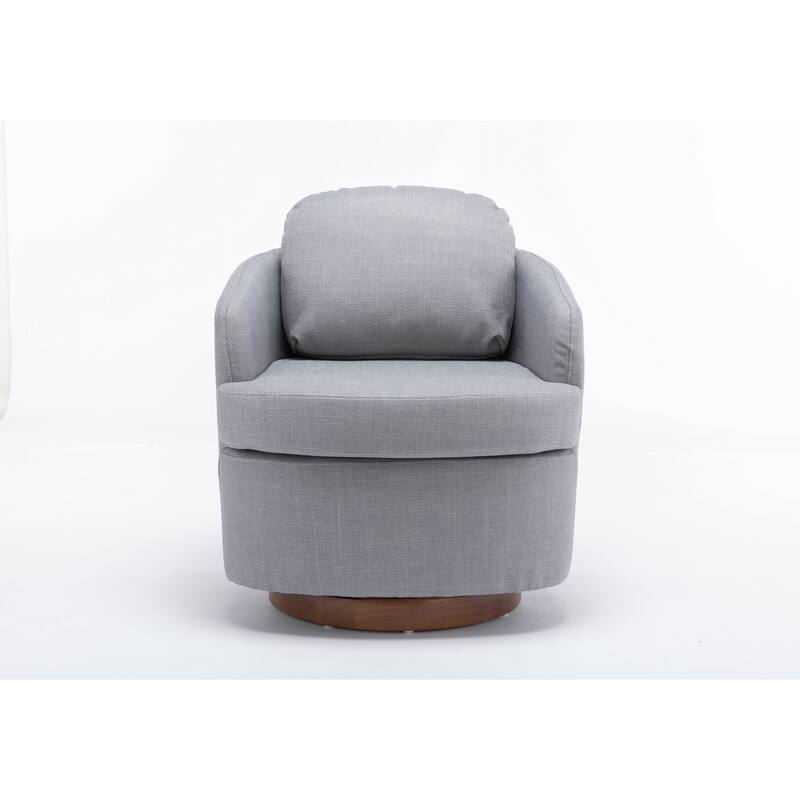 Round Accent Chair Sofa Chair with 360-Degree Rotation, Armchair Club Chair Swivel Chair Lounge Chair