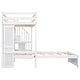 preview thumbnail 7 of 23, Twin over Twin Loft Bed with Built-in Desk and Staircase, With Storage Compartments and Shelves