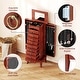 preview thumbnail 9 of 8, Costway Wood Jewelry Cabinet Armoire Storage Box Chest Stand Organizer - 10.5'' X16'' X40''