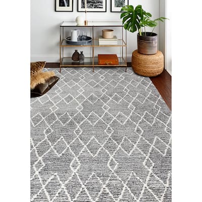 Bashian Eliezer Charcoal Contemporary Area Rug