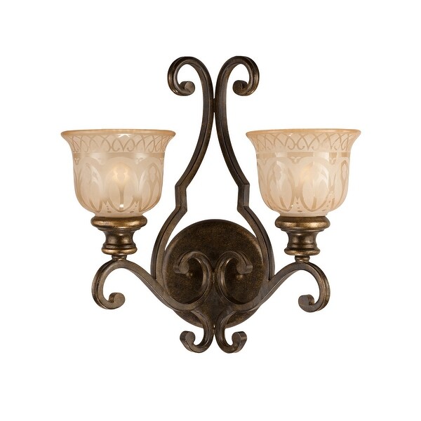 Norwalk 1 Light Clear Crystal Bronze Sconce 6 5 W X 14 H X 8 5 D On Sale Overstock 7182952