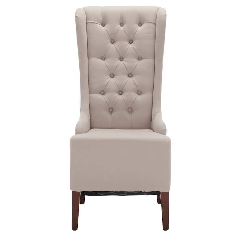 SAFAVIEH Iesha Bacall Velvet Dark Champagne Dining Chair - 24" x 28.3" x 47" - 24"Wx28"Dx47"H