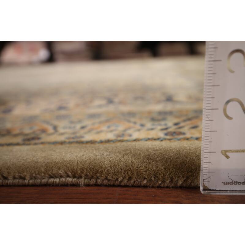 Vegetable Dye Kashan Large Vintage Persian Rug Handmade Wool Carpet - 9'10" x 13'8"