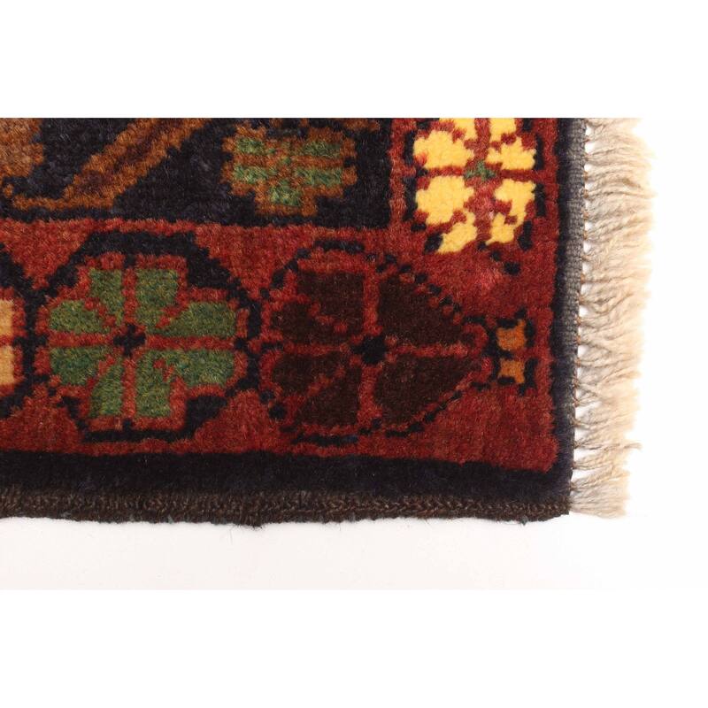 ECARPETGALLERY Hand-knotted Teimani Dark Grey Wool Rug - 2'9 x 4'8