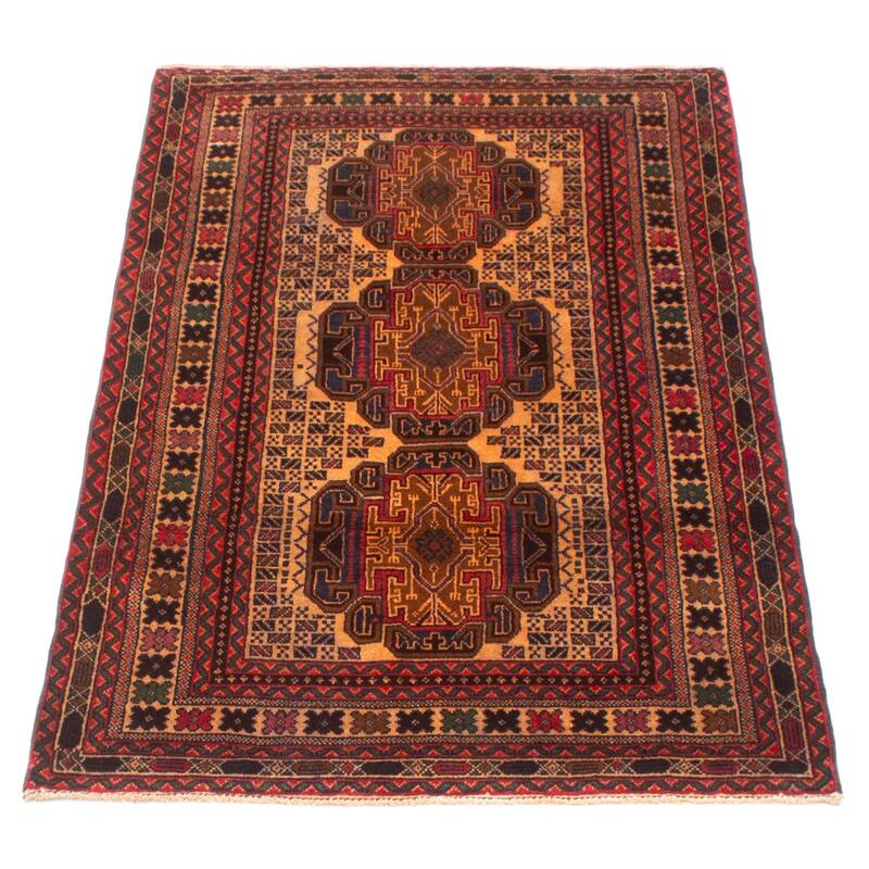 Teimani Brown Rug 2'10" x 5'2" - 2'10 x 5'2