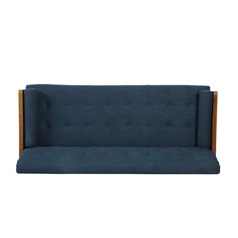 Jalon Mid-century Modern Tufted Fabric Sofa by Christopher Knight Home