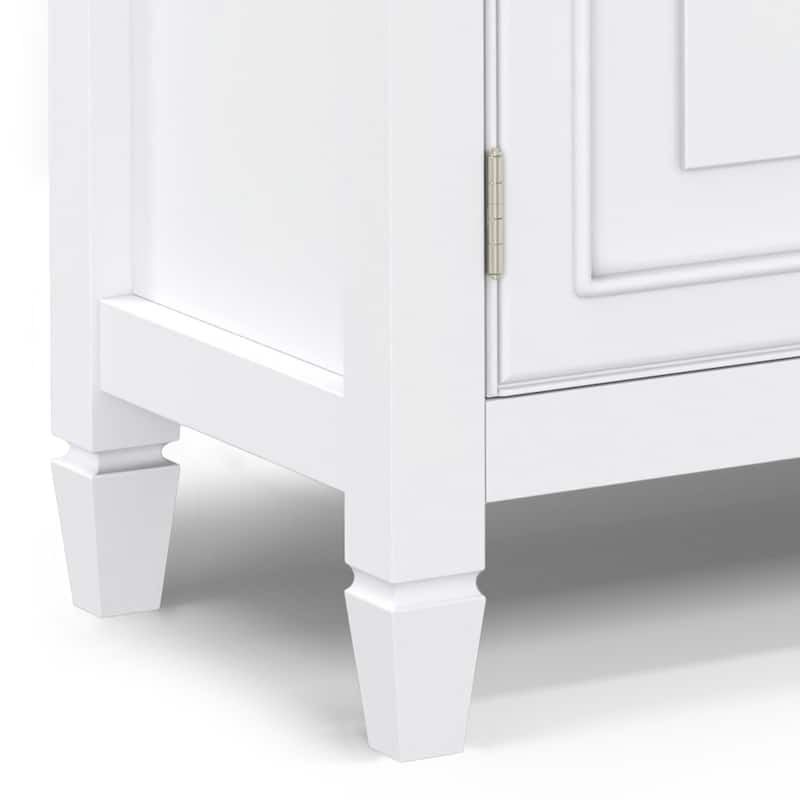 WYNDENHALL Hampshire SOLID WOOD 51" Wide Traditional Wide Entryway Storage Cabinet - 15 "d x 51" w x 36" h