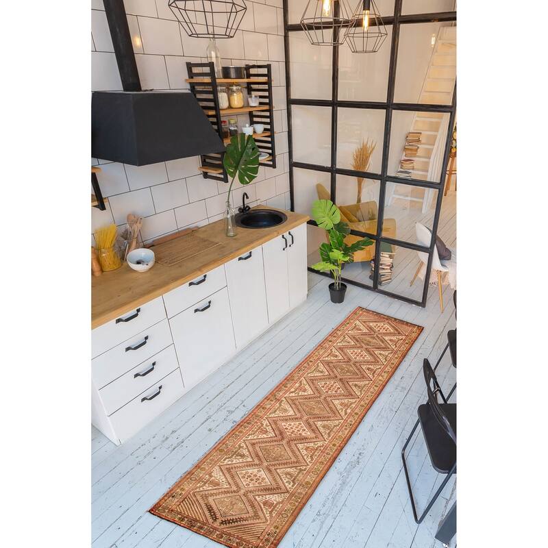 ECARPETGALLERY Hand-knotted Konya Anatolian Cream Wool Rug - 3'0 x 11'5