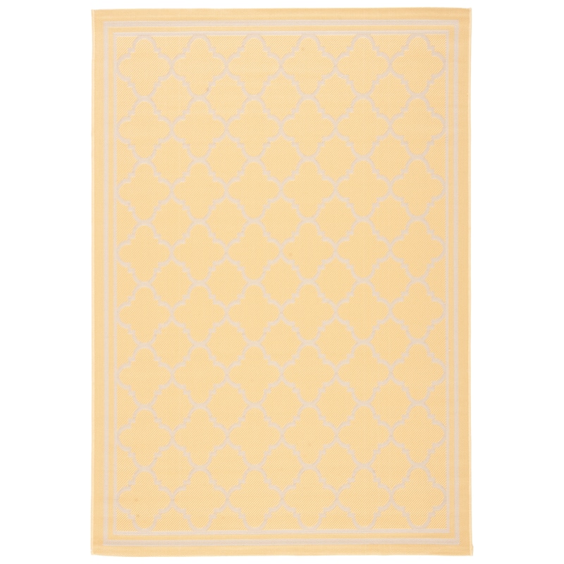 SAFAVIEH Courtyard Kristelle Indoor/ Outdoor Waterproof Patio Backyard Rug - 2' x 3'7" - Gold/Beige