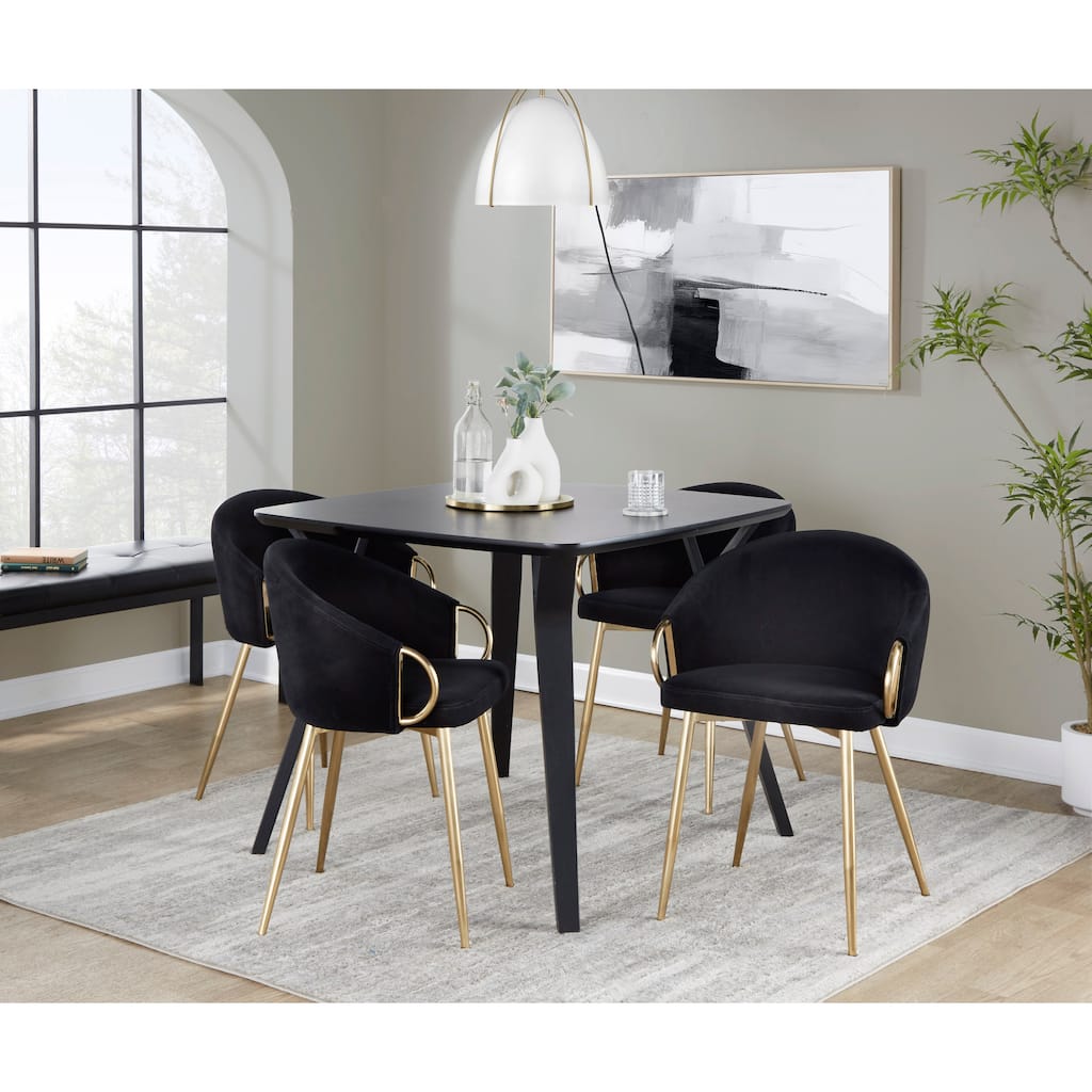 Silver Orchid Battista Upholstered Chair - Set of 2