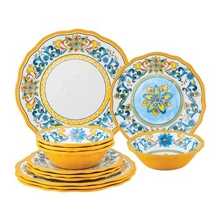 UPware 12-Piece Chianti Melamine Dinnerware Set