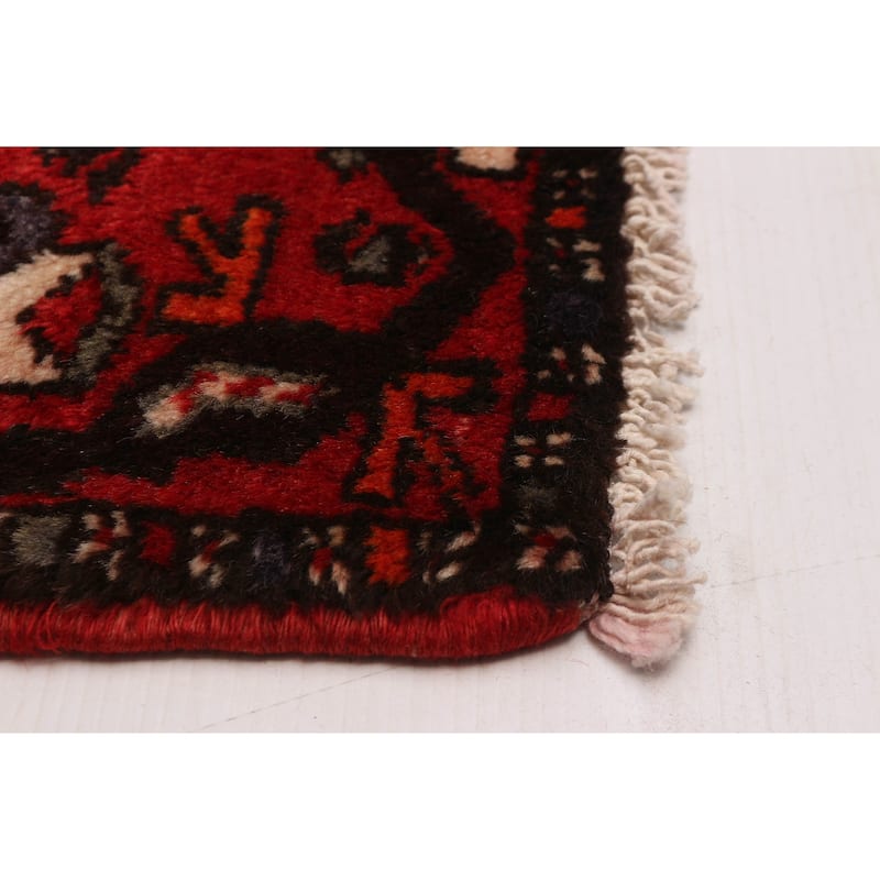 ECARPETGALLERY Hand-knotted Andelz Navy Wool Rug - 3'2 x 9'6