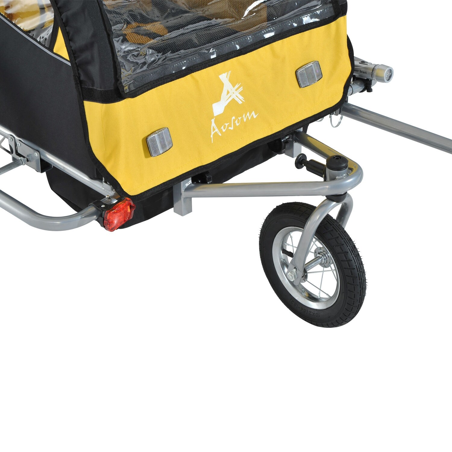 Aosom elite ii 3 in 1 store double child bike trailer and stroller