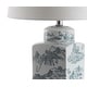 preview thumbnail 5 of 9, Cary 24.5" Chinoiserie LED Table Lamp, Blue/White by JONATHAN Y