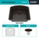 preview thumbnail 6 of 5, Lexicon Platinum 2321D Quartz Composite Single Bowl Kitchen Sink