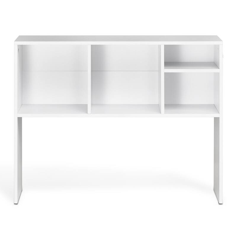 Particle Board Desktop Bookshelf, Storage Rack Wood Display Shelf and Safe - 37.0" L x 9.4" W x 28.7" H