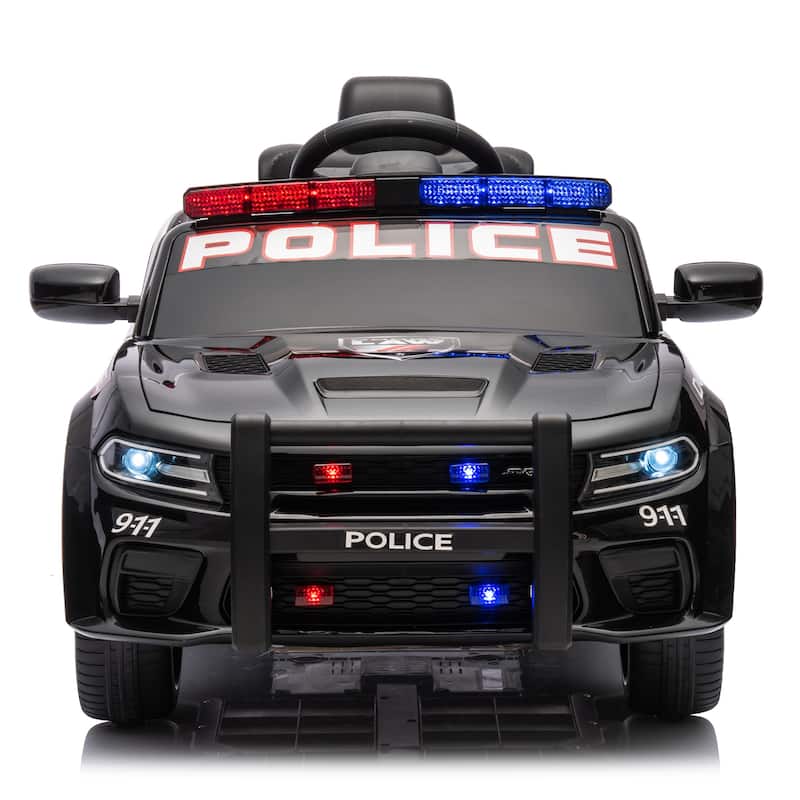 Licensed Dodge Charger,12v Kids ride on police car W/Parents Remote Control,Police car sticker,megaphone,three-speed