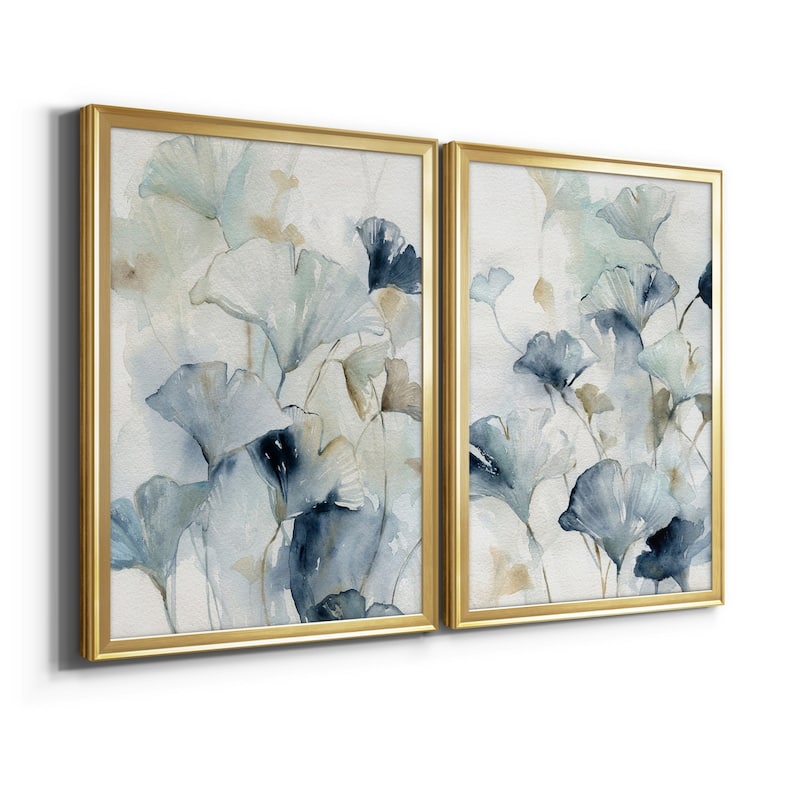 Indigo Ginkgo I Premium Framed Print - Ready to Hang - Multi-Color