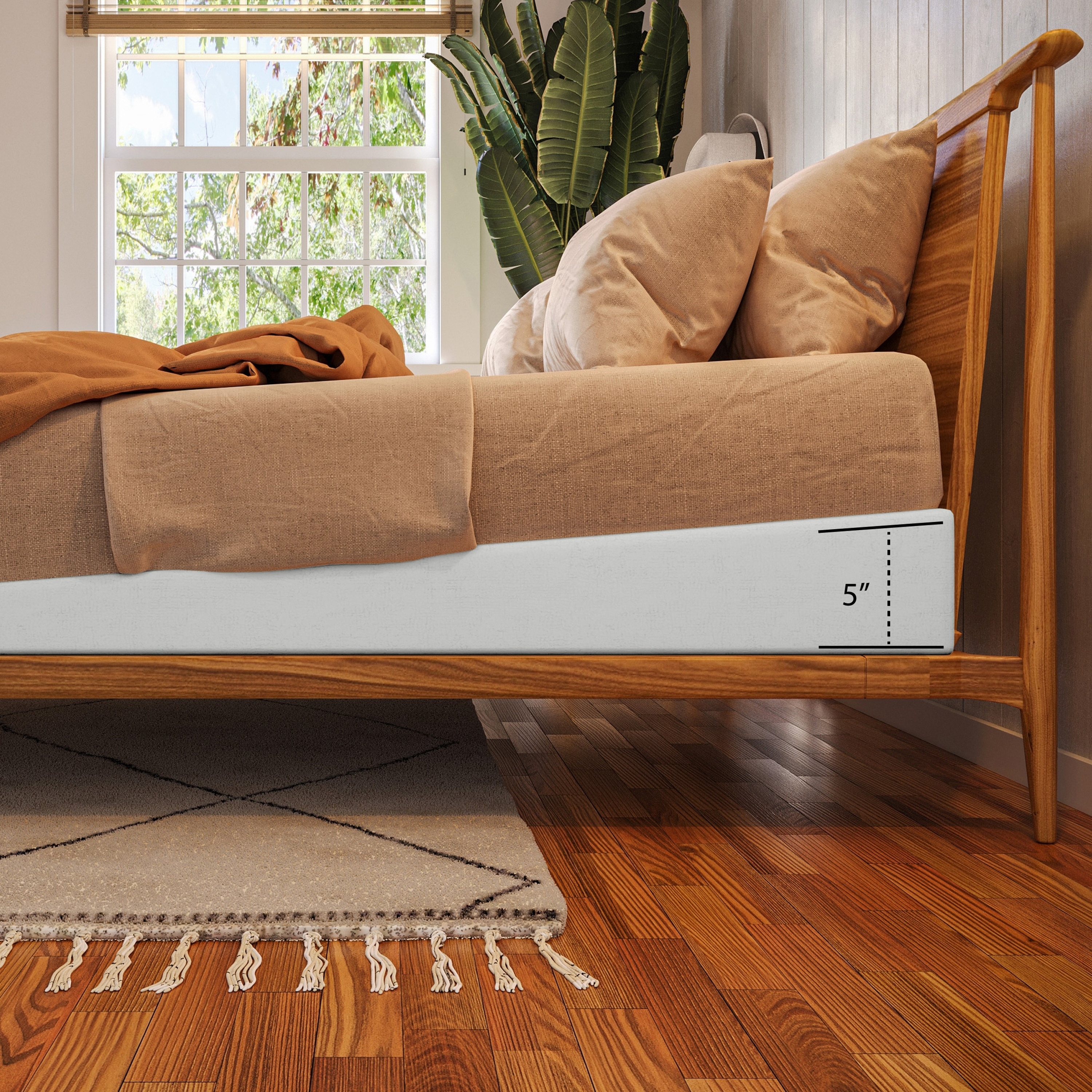Avana Mattress Elevator - 5" Incline Foam Support Wedge