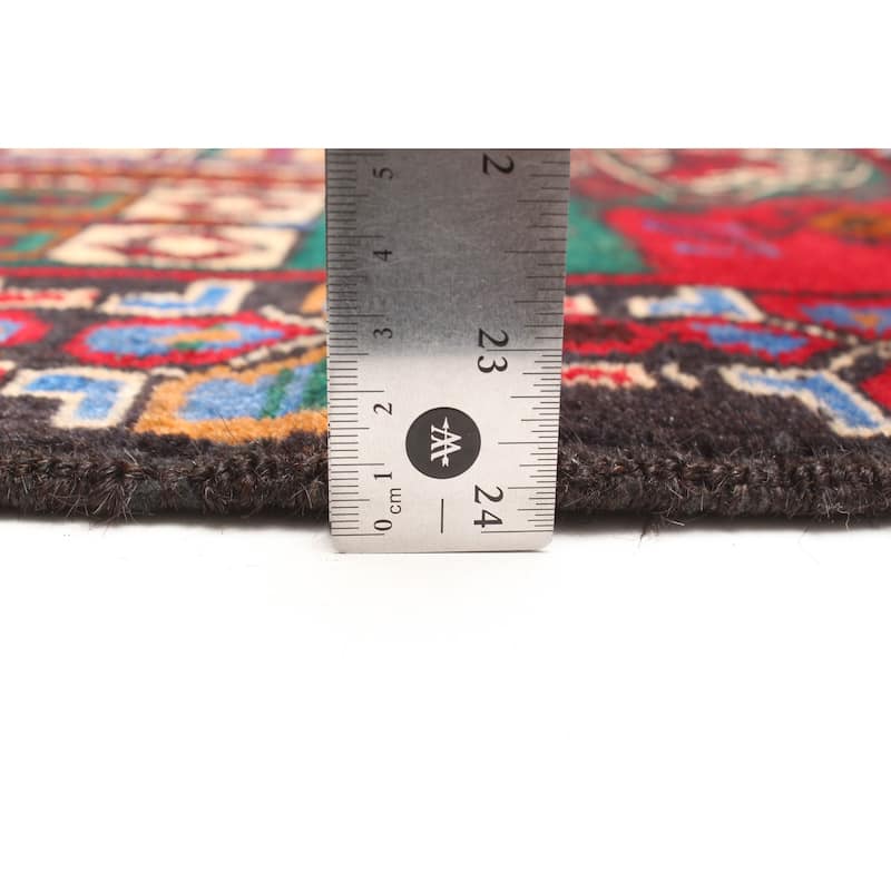 ECARPETGALLERY Hand-knotted Teimani Red Wool Rug - 2'8 x 4'6