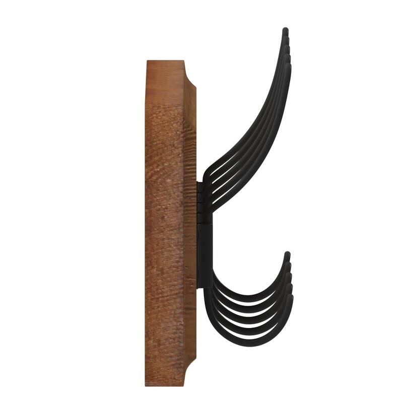 Wall Mounted Storage Rack with Upper Shelf and Storage Hooks