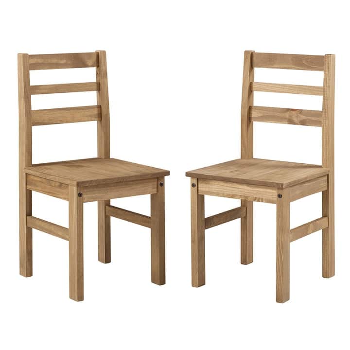 Corrona Collection Solid Wood Dining Chair (Set of 2) - Brown