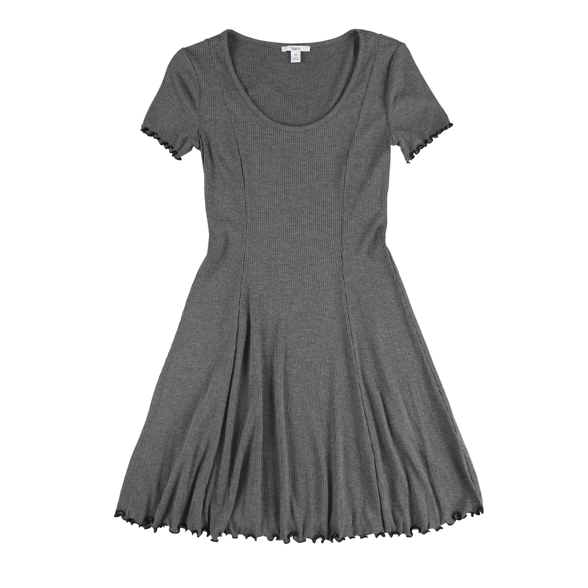 bar iii fit & flare dress bar III Womens Mesh Fit & Flare Dress, Black, X-Small