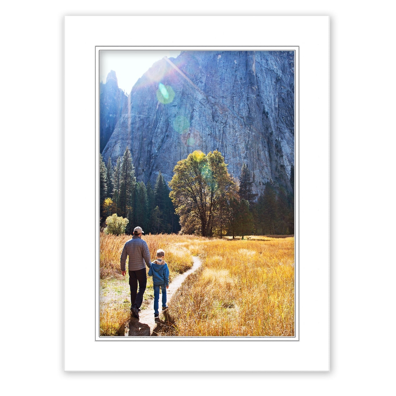 8x10 Mat for 6x8 Photo - White on White Double Mat Matboard for Frames Measuring 8 x 10 in - to Display Art Measuring 6 x 8 in