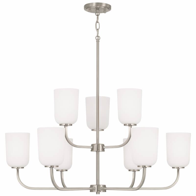 Lawson 9-light Hanging Chandelier - Brushed Nickel