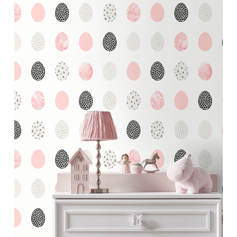 NextWall Mod Eggs Peel and Stick Wallpaper - 20.5 in. W x 18 ft. L