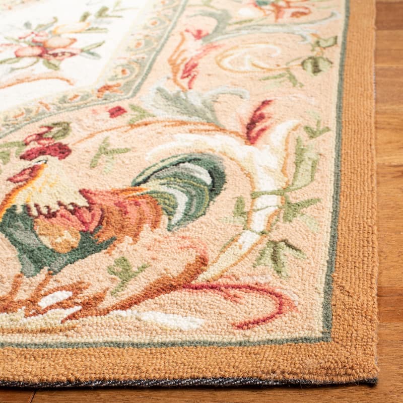 SAFAVIEH Handmade Chelsea Myranda French Country Rooster Wool Rug