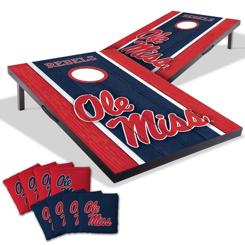 Ole Miss Rebels NCAA Compact 2x3 Tailgate Cornhole Board Set - NO Accessories