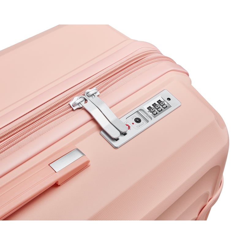 4 Piece Expandable Carry On Luggage Set, Hard Shell Lightweight Suitcase with TSA Lock and Spinner Wheels, for Men Women Travel