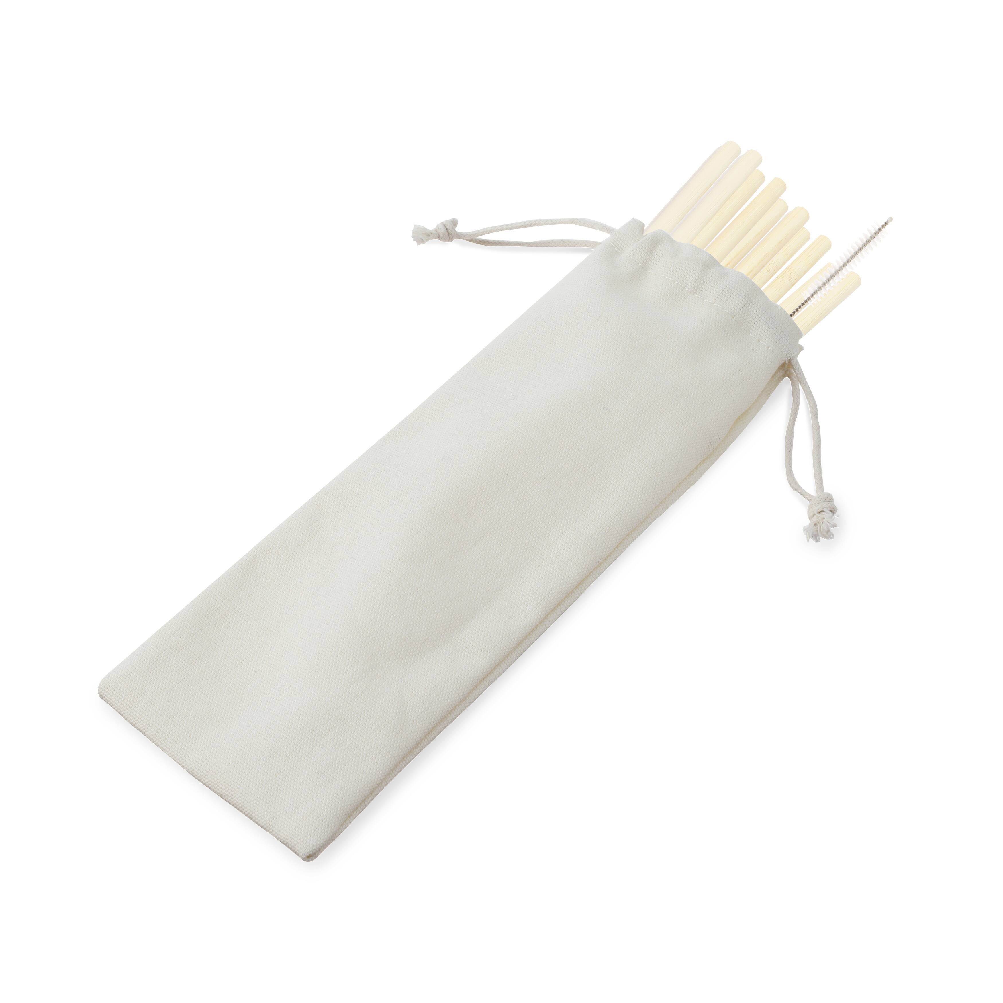 True Natural Bamboo Straws, Set of 10, Reusable, Durable EcoFriendly