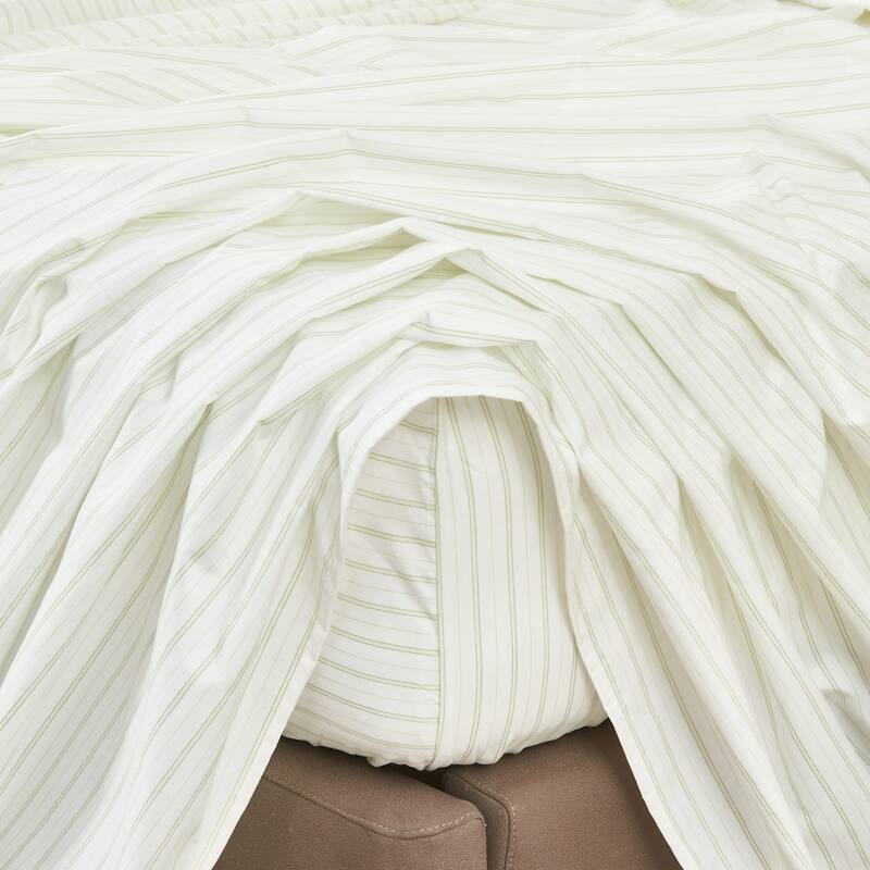 Premium Striped Microfiber Sheet Set
