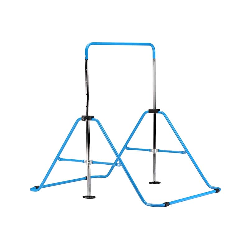 Zenova Gymnastics Bars Kids Kip Junior Training Bars for Home, Folding Horizontal Bars with 5 Adjustable Height