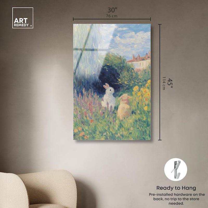 Quiet Gardeners Acrylic by Art Remedy, Ready to Hang