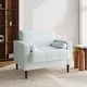 preview thumbnail 27 of 77, 62.5'' W Corduroy Couch Upholstered Square Arm Sofa Beige/ Armchair