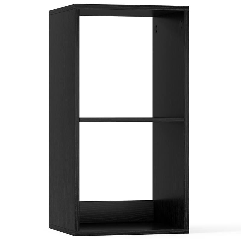 Gymax 2PCS 2-Cube Bookshelf Modern Vertical Bookcase w/ Anti-tipping