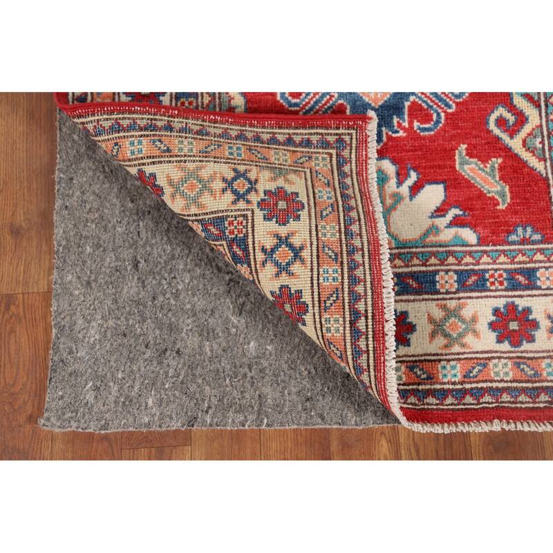 Red Kazak Oriental Runner Rug Handmade Wool Carpet - 2'10" x 9'10"