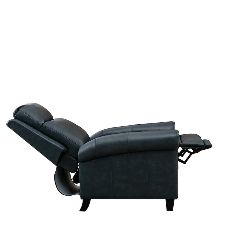 Genuine Leather Adjustable Single Sofa with Comfortable Arms and Back for Living Room